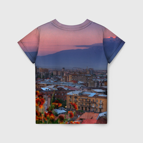 Детская футболка 3D с принтом Армения, вид сзади #1