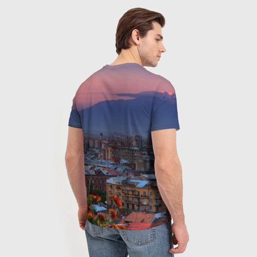 Мужская футболка 3D с принтом Армения, вид сзади #2