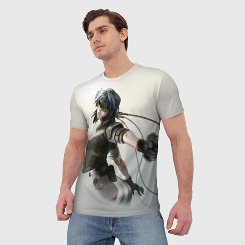 Мужская футболка 3D с принтом Ghost In The Shell 8, фото на моделе #1