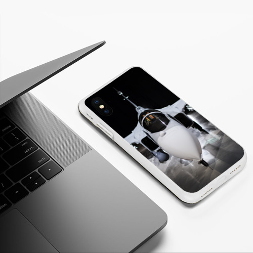 Чехол для iPhone XS Max матовый с принтом Истребитель, фото #5