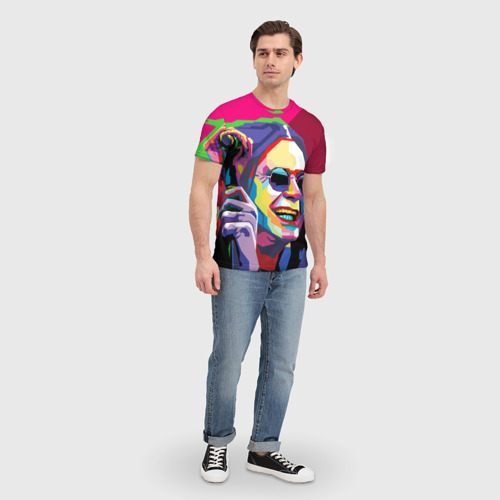 Мужская футболка 3D с принтом Оззи Осборн, вид сбоку #3
