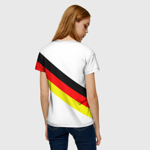 Женская футболка 3D с принтом ФК Бавария, вид сзади #2