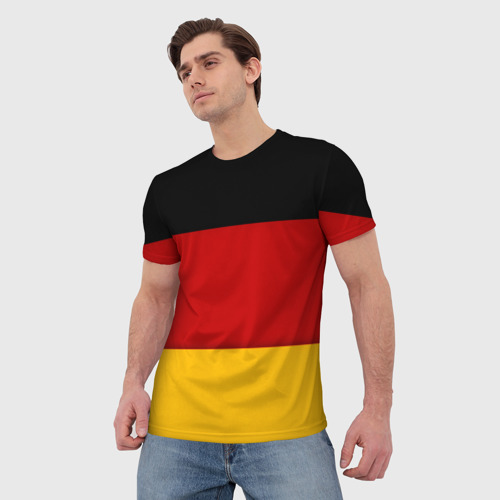 Мужская футболка 3D с принтом Германия, фото на моделе #1