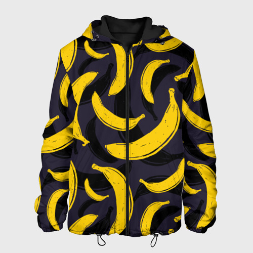 Мужская куртка 3D с принтом Бананы, вид спереди #2
