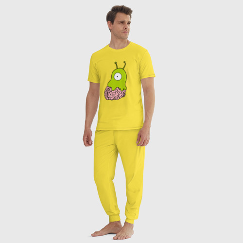 Мужская пижама хлопок с принтом Codefest`171, вид сбоку #3