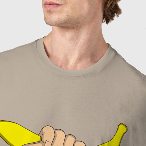 Мужская футболка хлопок с принтом Сила бананов, фото #4