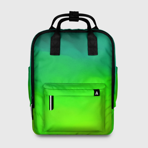 Женский рюкзак 3D с принтом Кислотный цвет, вид спереди #2