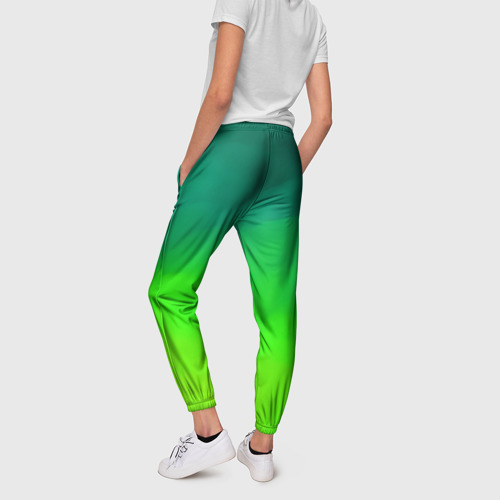 Женские брюки 3D с принтом Кислотный цвет, вид сзади #2