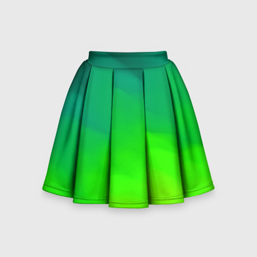 Детская юбка-солнце 3D с принтом Кислотный цвет, вид спереди #2