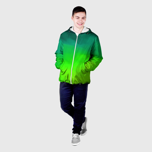 Мужская куртка 3D с принтом Кислотный цвет, фото на моделе #1