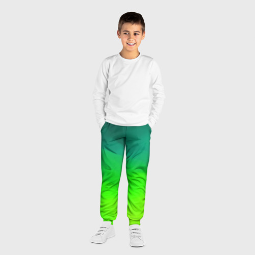 Детские брюки 3D с принтом Кислотный цвет, вид сбоку #3