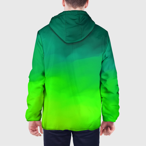 Мужская куртка 3D с принтом Кислотный цвет, вид сзади #2