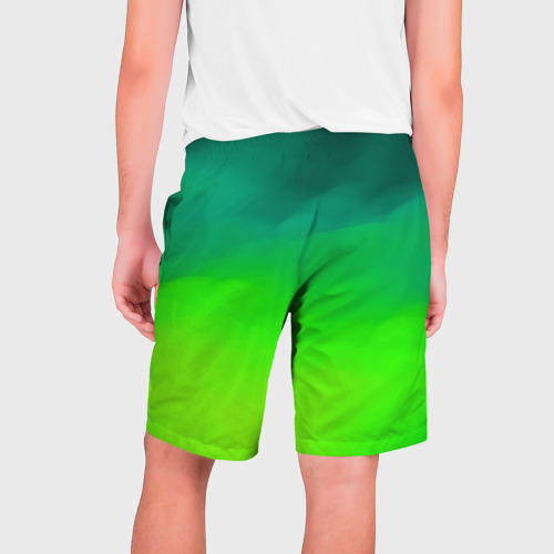 Мужские шорты 3D с принтом Кислотный цвет, вид сзади #1