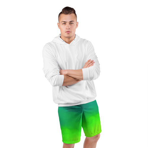 Мужские шорты 3D спортивные с принтом Кислотный цвет, фото #4