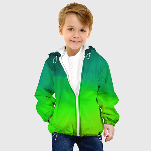 Детская 3D куртка с принтом Кислотный цвет, фото на моделе #1
