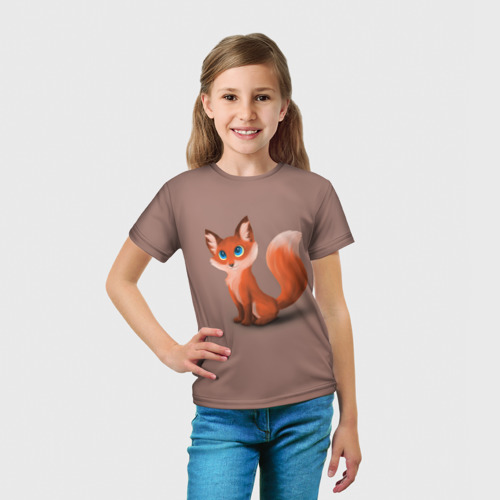 Детская футболка 3D с принтом Paint, вид сбоку #3