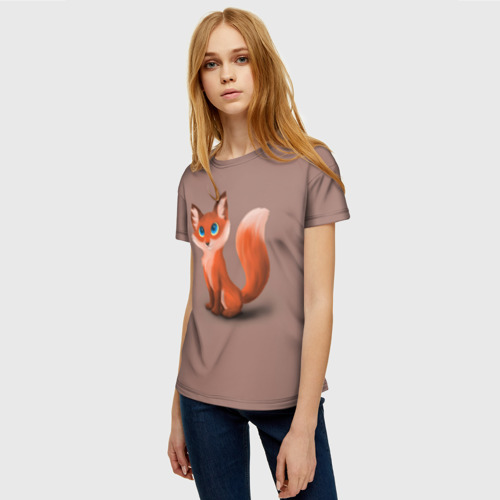 Женская футболка 3D с принтом Paint, фото на моделе #1