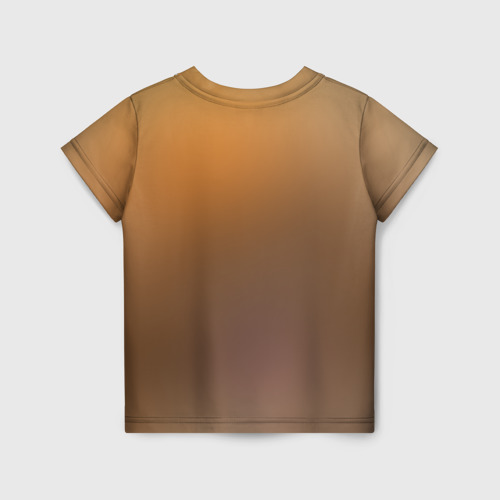 Детская футболка 3D с принтом Милашка, вид сзади #1