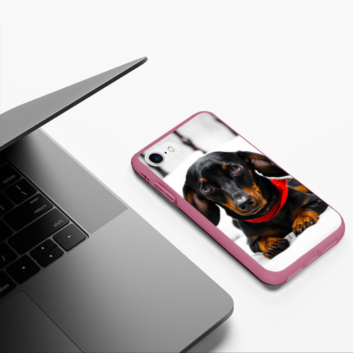Чехол для iPhone 7/8 матовый с принтом Пёсик, фото #5