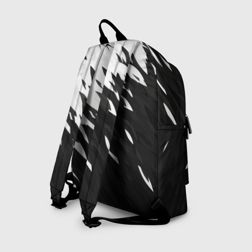 Рюкзак 3D с принтом Black & white, вид сзади #1