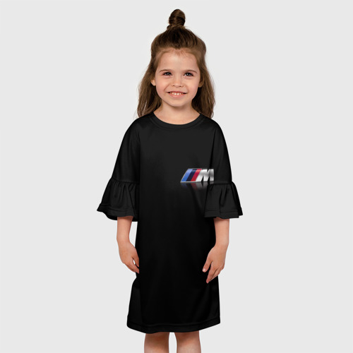 Детское платье 3D с принтом BMW, вид сбоку #3