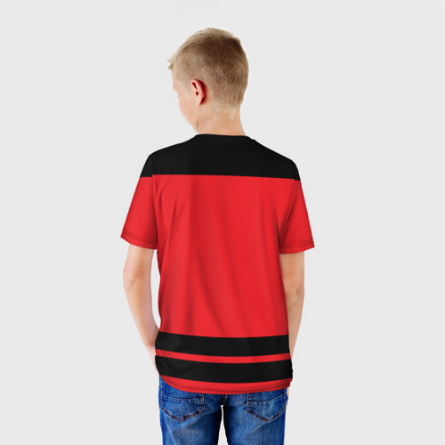 Детская футболка 3D с принтом TEAM CANADA, вид сзади #2