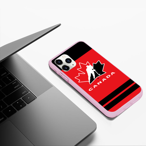 Чехол для iPhone 11 Pro Max матовый с принтом TEAM CANADA, фото #5