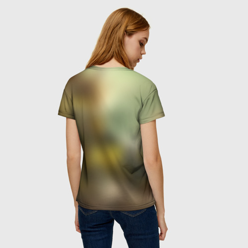 Женская футболка 3D с принтом WH40k warboss, вид сзади #2