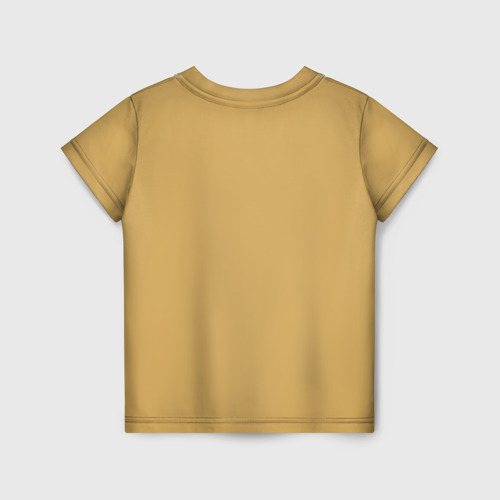 Детская футболка 3D с принтом Жираф, вид сзади #1