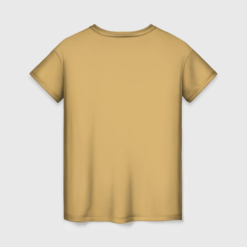 Женская 3D футболка с принтом Жираф, вид сзади #1