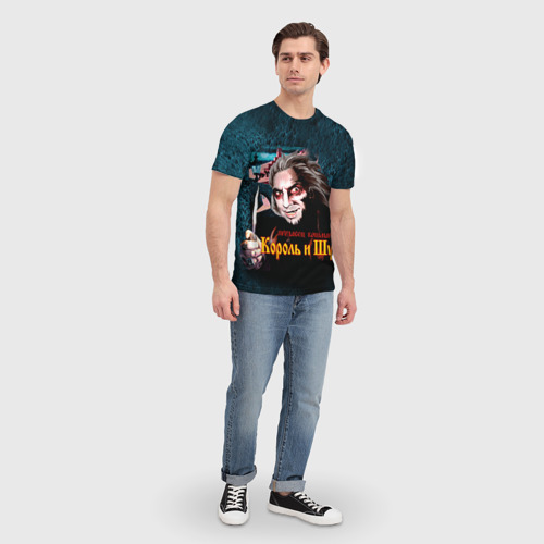 Мужская 3D футболка с принтом Король и Шут, вид сбоку #3