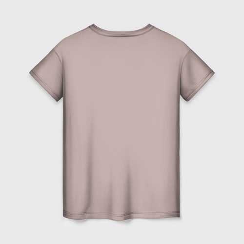 Женская 3D футболка с принтом Киска, вид сзади #1