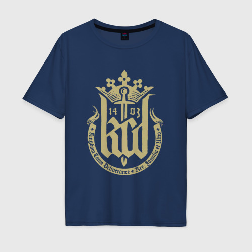 Мужская футболка хлопок Oversize с принтом Kingdom Come Deliverance, вид спереди #2