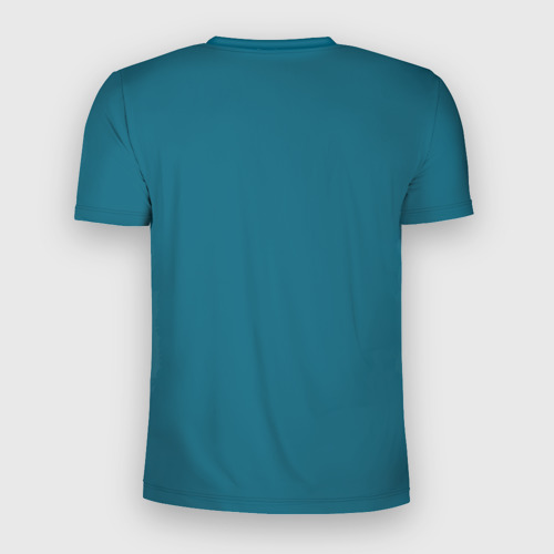 Мужская футболка 3D Slim с принтом Гарри Топор, вид сзади #1