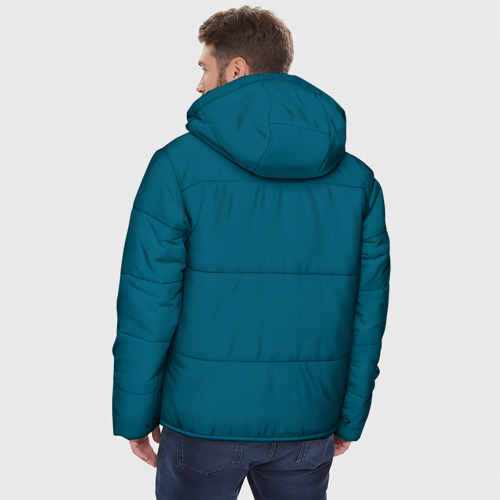 Мужская зимняя куртка 3D с принтом Гарри Топор, вид сзади #2