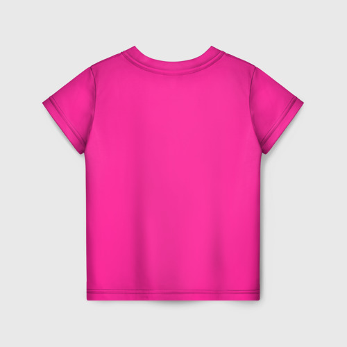 Детская 3D футболка с принтом Барби, вид сзади #1