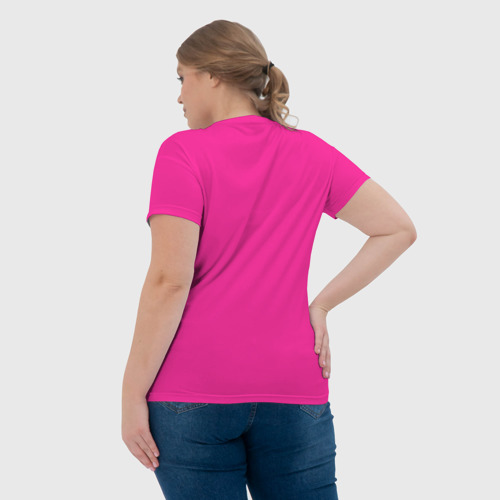 Женская футболка 3D с принтом Барби, вид сзади #2