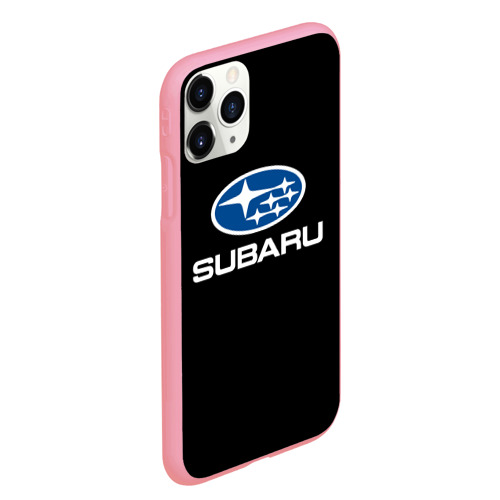 Чехол для iPhone 11 Pro Max матовый с принтом Subaru, вид сбоку #3