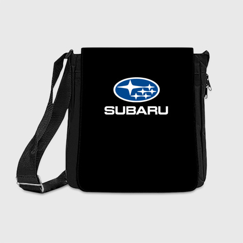 Сумка через плечо с принтом Subaru, вид спереди #2