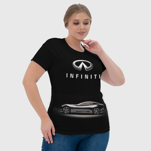 Женская футболка 3D с принтом Infiniti, фото #4