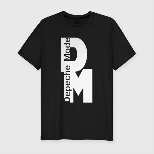 Мужская футболка премиум с принтом DM white, вид спереди #2