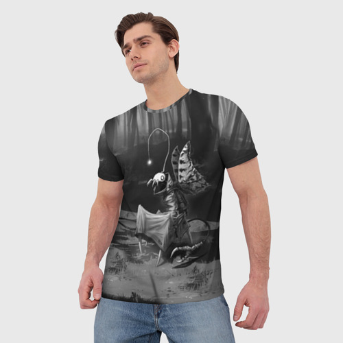 Мужская 3D футболка с принтом Курьер 1, фото на моделе #1