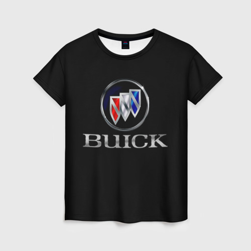 Женская футболка 3D с принтом Buick, вид спереди #2
