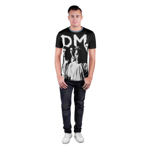 Мужская футболка 3D спортивная с принтом Depeche mode, вид сбоку #3
