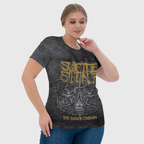 Женская футболка 3D с принтом Suicide Silence 7, фото #4