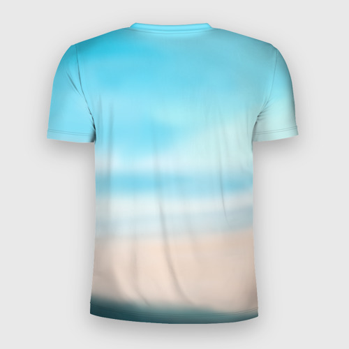 Мужская футболка 3D Slim с принтом Baywatch Памела, вид сзади #1