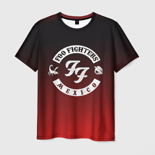 Мужская футболка 3D с принтом Foo Fighters, вид спереди #2