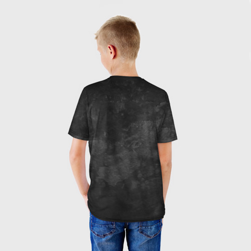 Детская футболка 3D с принтом Его величество Николай, вид сзади #2