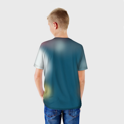 Детская футболка 3D с принтом Трансформеры, вид сзади #2