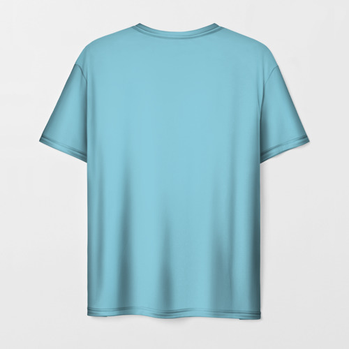 Мужская футболка 3D с принтом Сторожевой корабль, вид сзади #1
